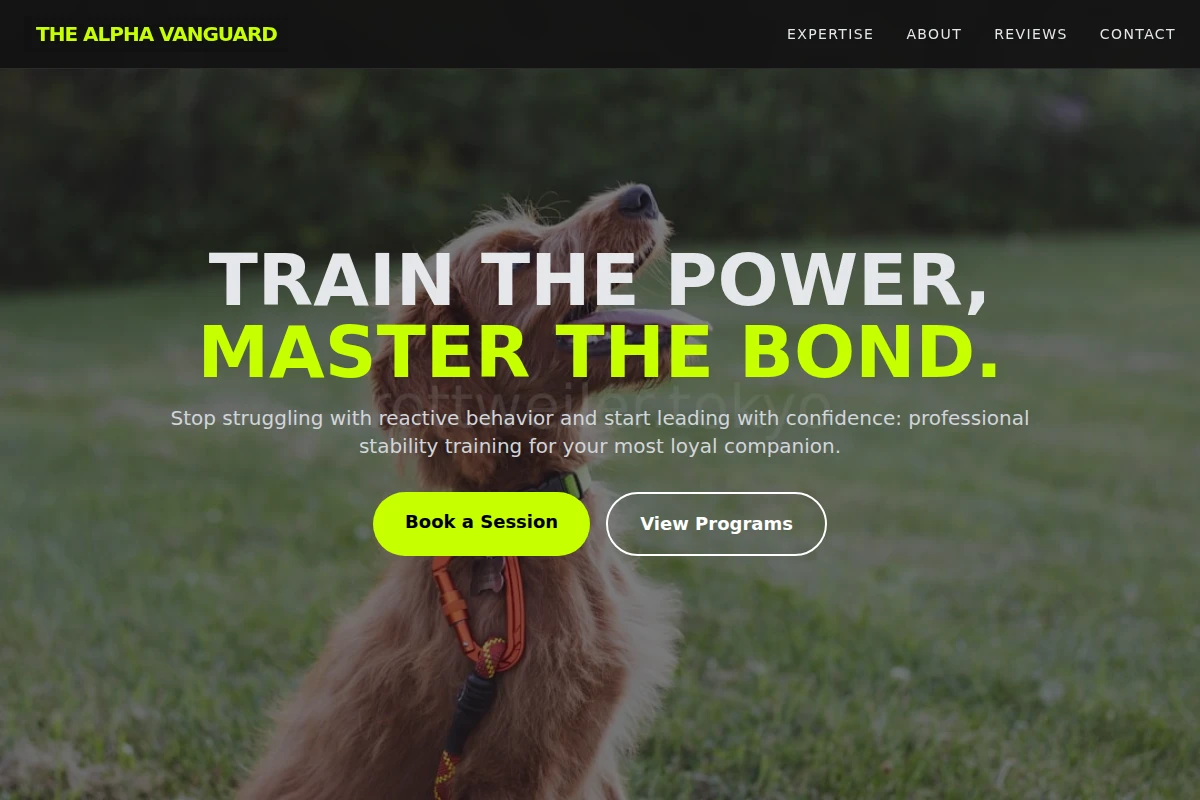 Stability Dog Training