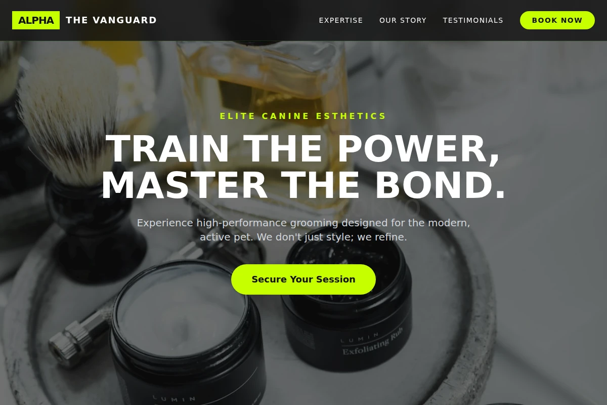 Premium Animal Care Website Design